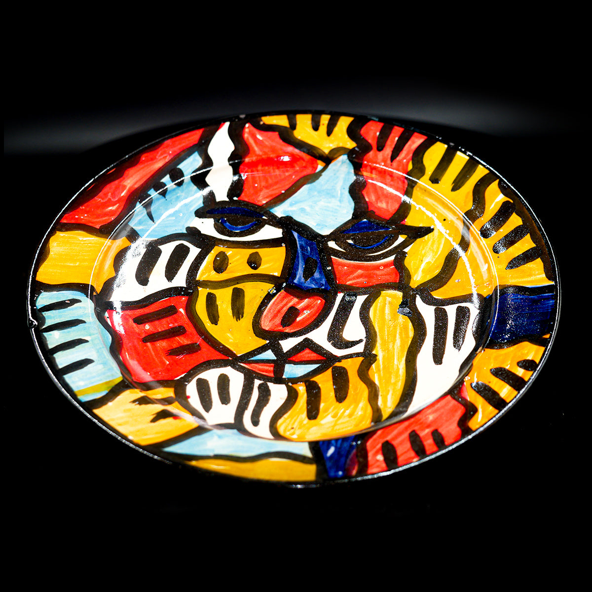 Assiette en Céramique Terre Cuite - Colorée