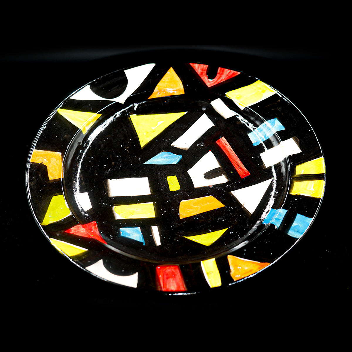 Assiette en Céramique Terre Cuite - Colorée
