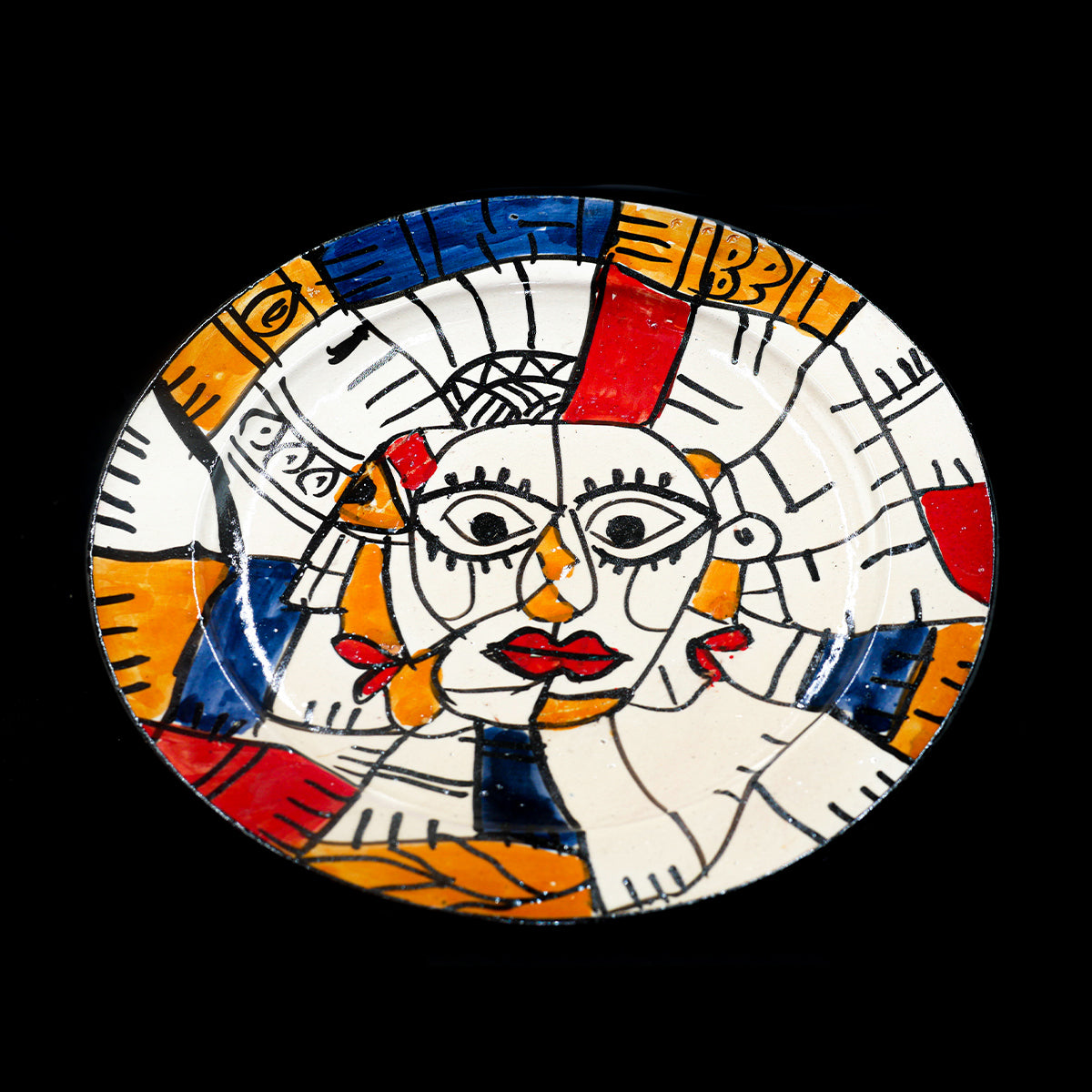 Assiette en Céramique Terre Cuite - Colorée