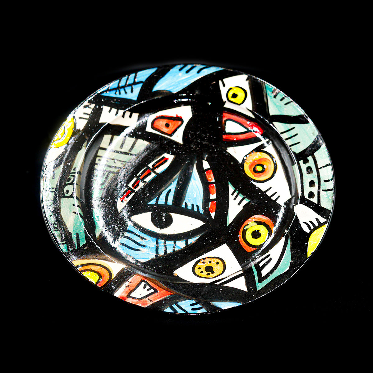 Assiette en Céramique Terre Cuite - Colorée