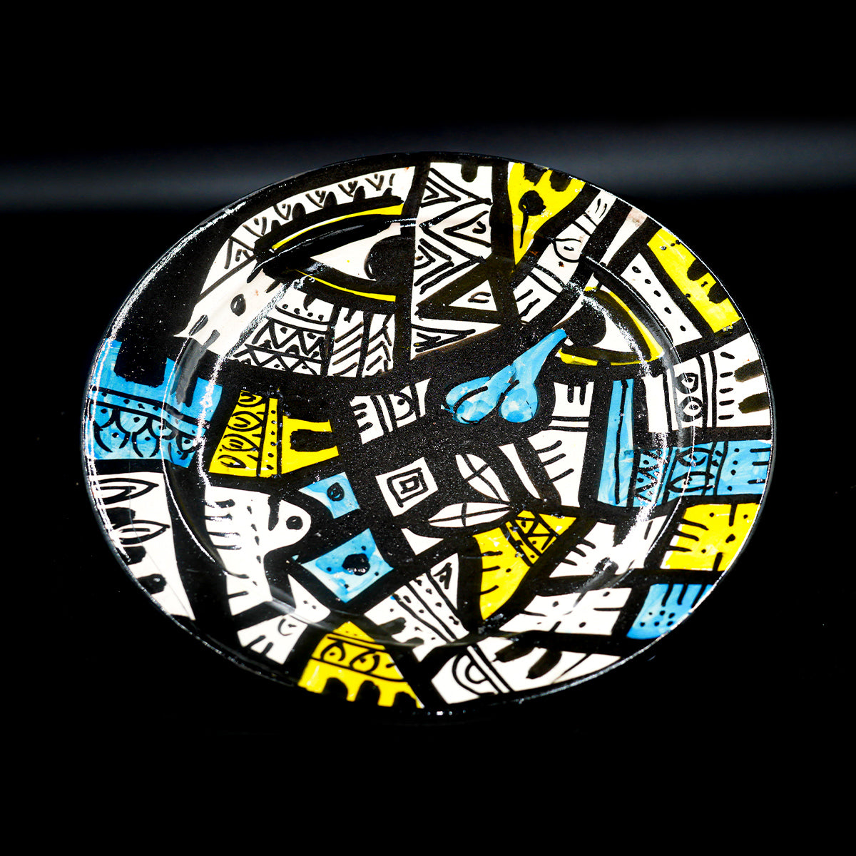 Assiette en Céramique Terre Cuite - Colorée