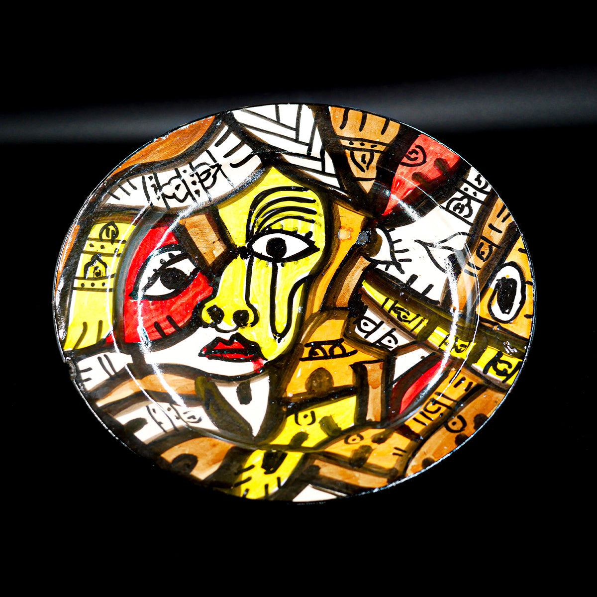 Assiette en Céramique Terre Cuite - Colorée