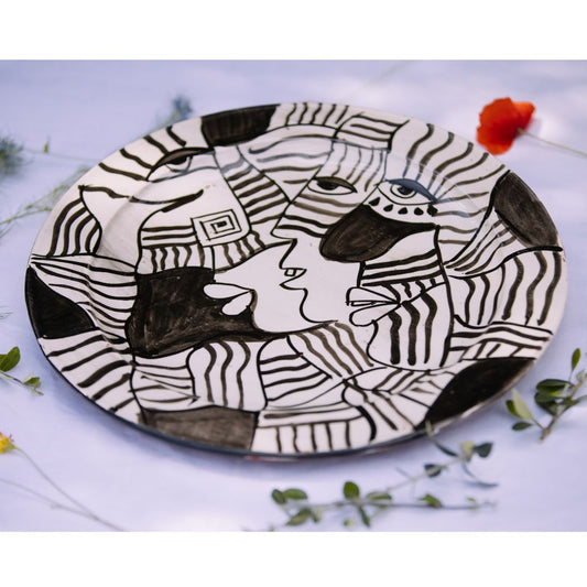 Grande assiette en Céramique Terre Cuite - Blanche