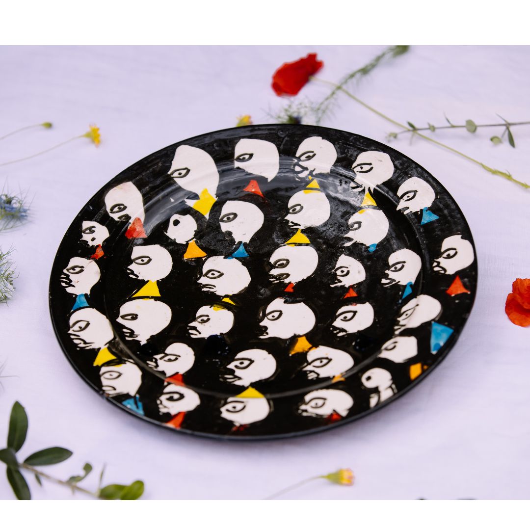 Assiette en Céramique Terre Cuite - Colorée