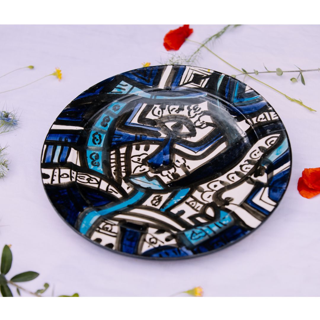 Assiette en Céramique Terre Cuite - Colorée