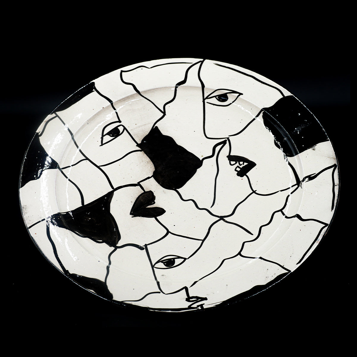 Grande assiette en Céramique Terre Cuite - Blanche
