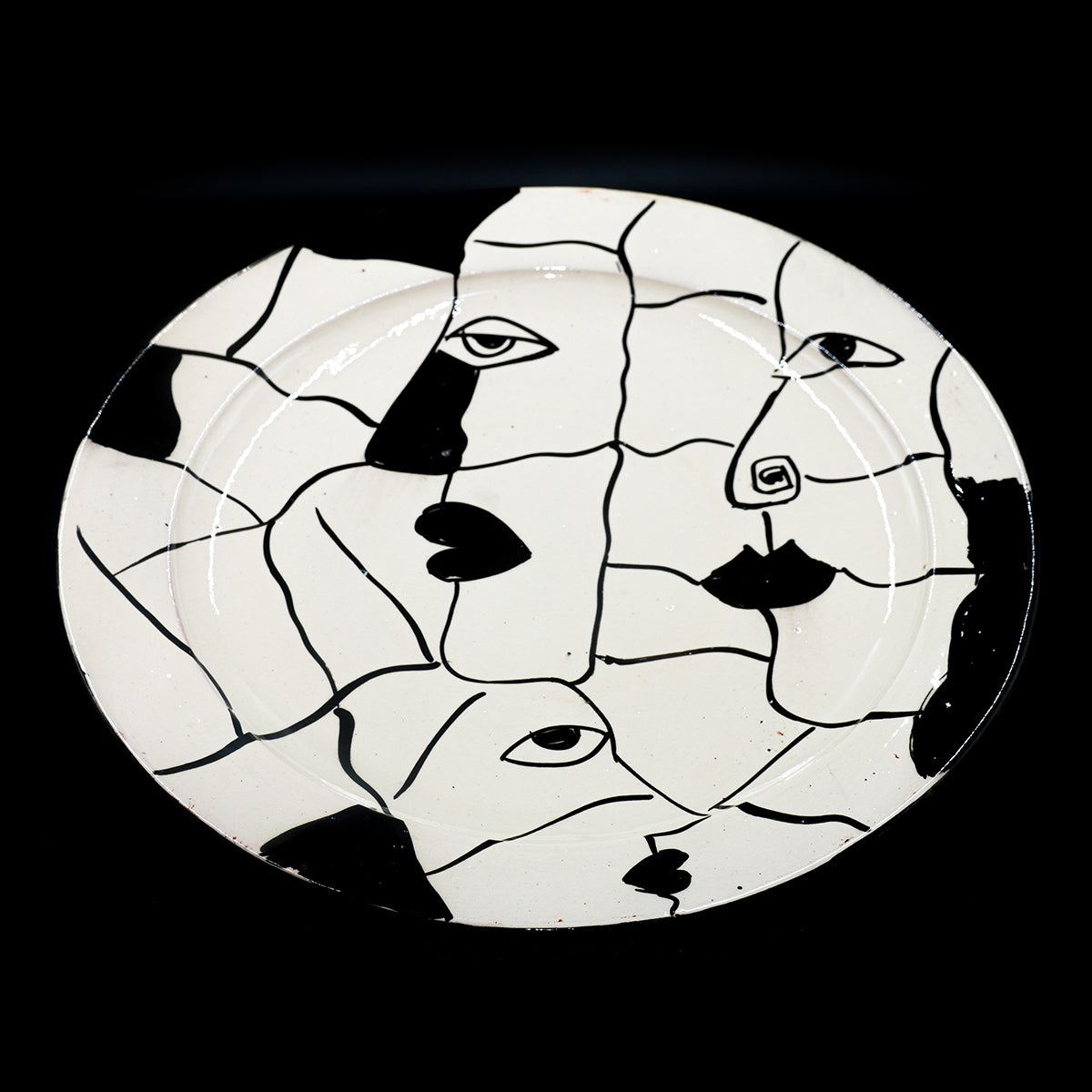 Grande assiette en Céramique Terre Cuite - Blanche