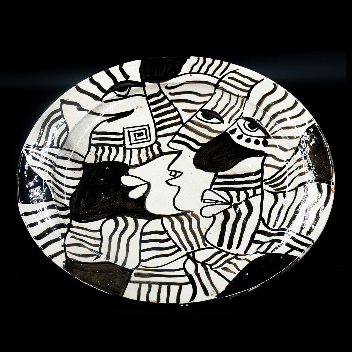 Grande assiette en Céramique Terre Cuite - Blanche