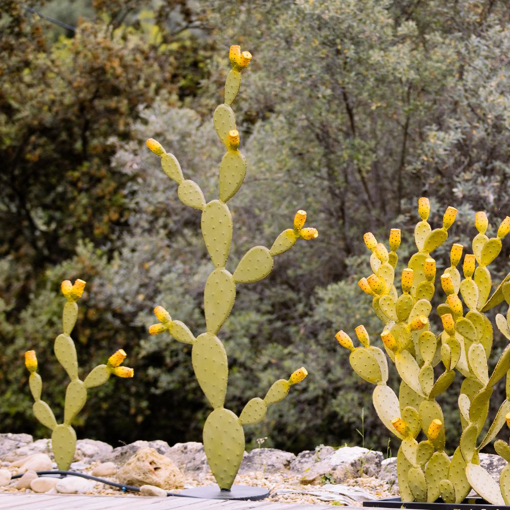 Statue Cactus Extérieur en Métal