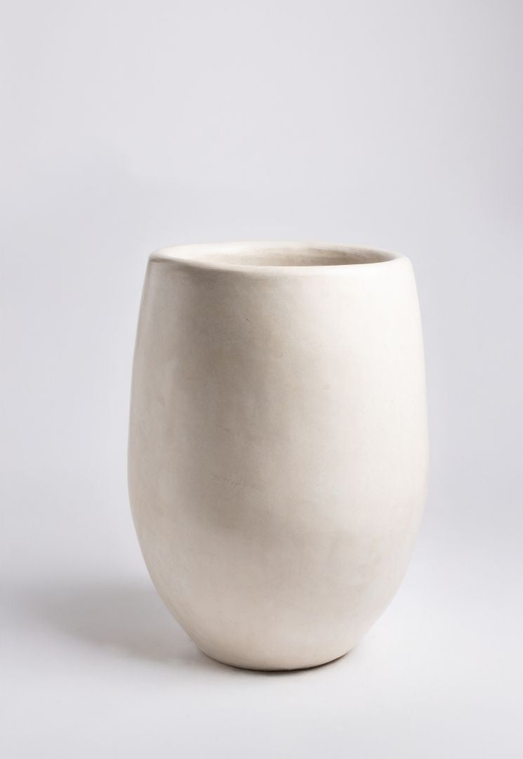 petit Pot en céramique blanc extérieur