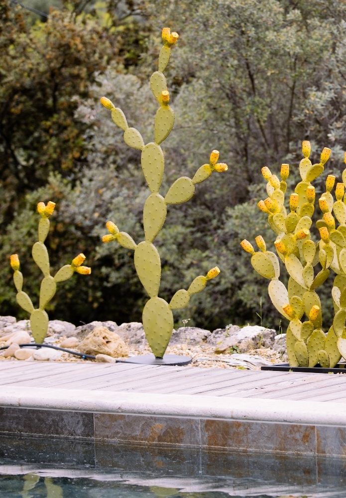Statue Cactus Extérieur en Métal – 3 Tailles