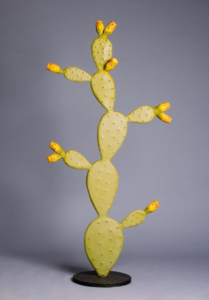 Statue Cactus Extérieur en Métal 1m40