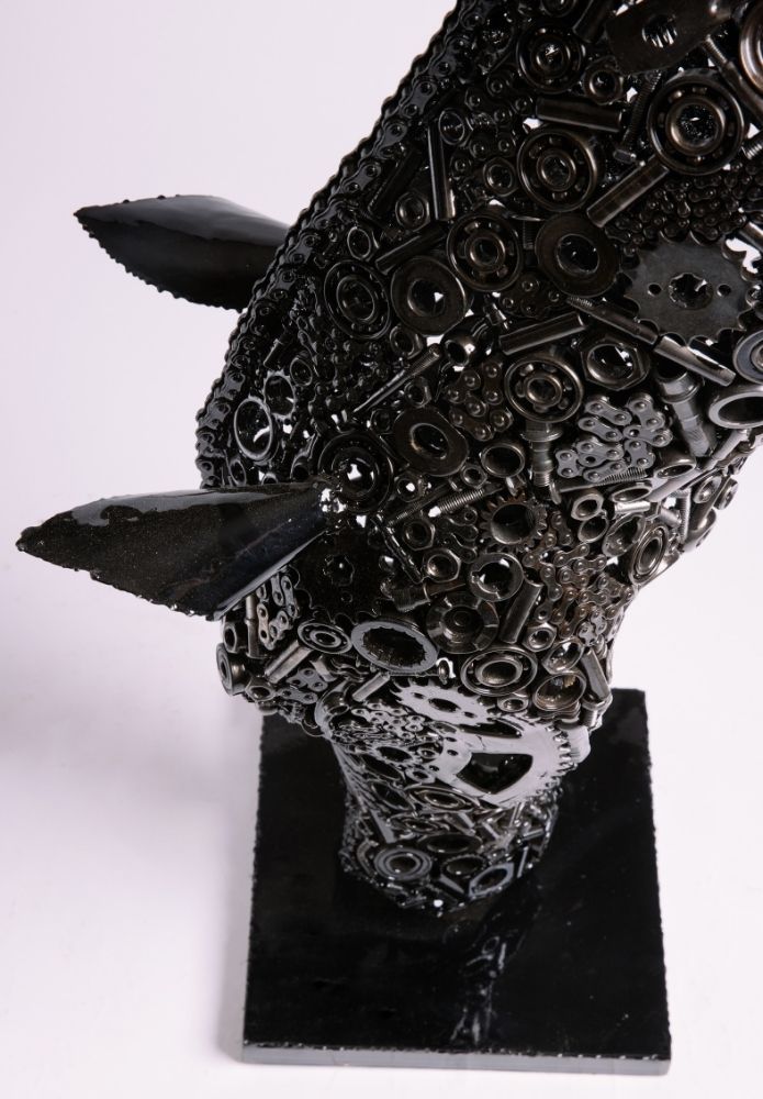 Statue Tête de Cheval  (Upcycling)
