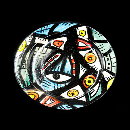 Assiette en Céramique Terre Cuite - Colorée