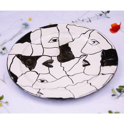 Grande assiette en Céramique Terre Cuite - Blanche