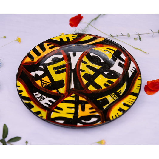 Assiette en Céramique Terre Cuite - Colorée