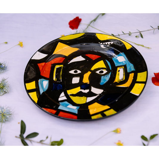 Assiette en Céramique Terre Cuite - Colorée