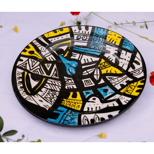 Assiette en Céramique Terre Cuite - Colorée