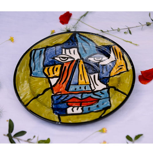 Assiette en Céramique Terre Cuite - Colorée