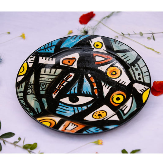 Assiette en Céramique Terre Cuite - Colorée