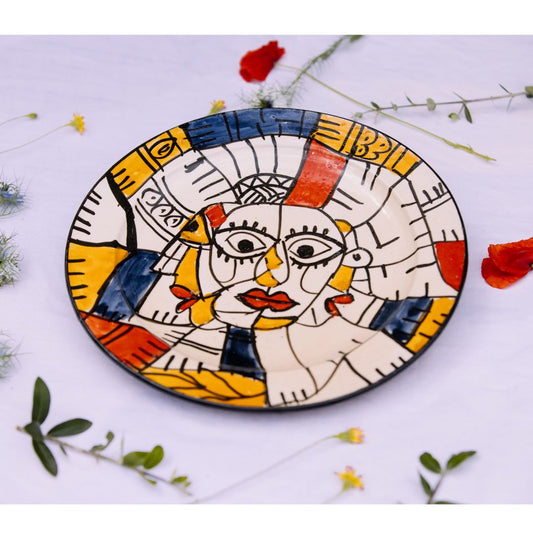 Assiette en Céramique Terre Cuite - Colorée