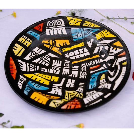 Assiette en Céramique Terre Cuite - Colorée