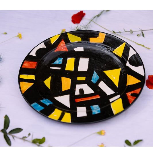 Assiette en Céramique Terre Cuite - Colorée