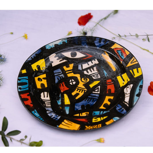 Assiette en Céramique Terre Cuite - Colorée