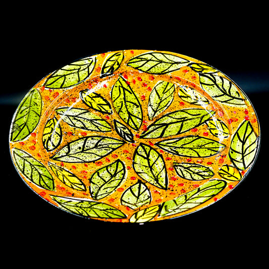Assiette de Présentation en Céramique Terre Cuite 40 cm – Colorée