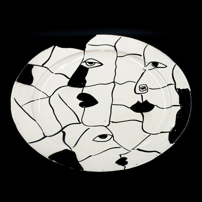 Grande assiette en Céramique Terre Cuite - Blanche