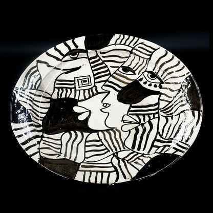 Grande assiette en Céramique Terre Cuite - Blanche