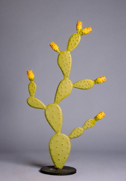 Statue Cactus Extérieur en Métal 1m10