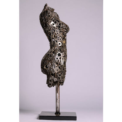 buste statue metal