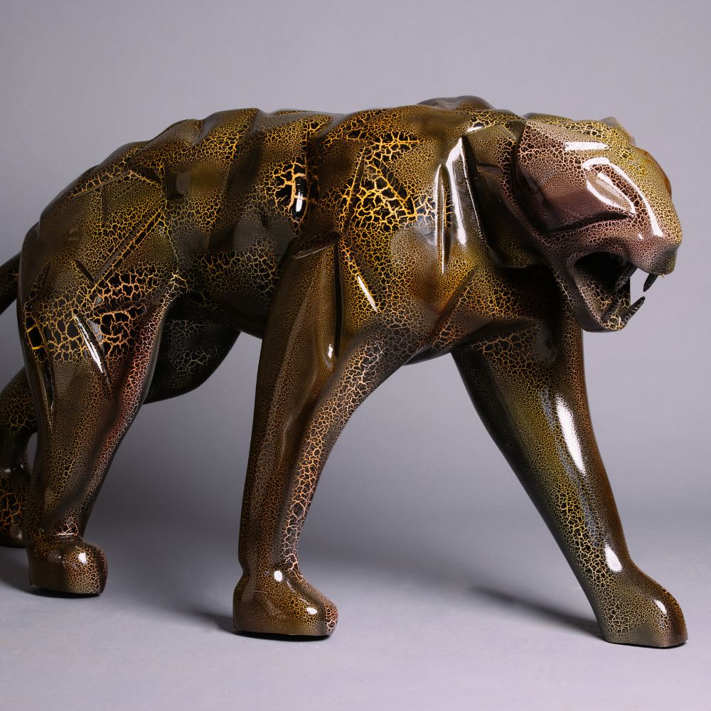 Statue Jaguar résine extérieur