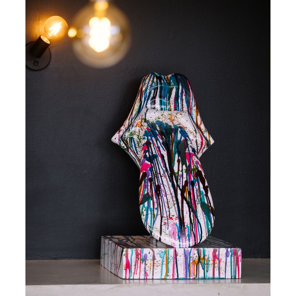 Statue Rolling Stones langue Pop Art